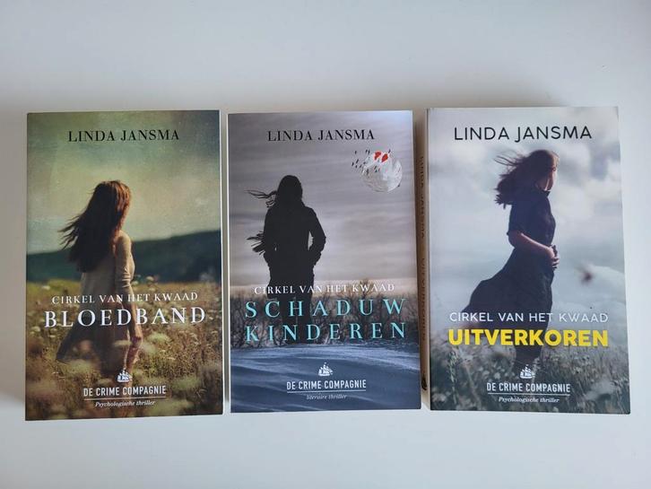 Linda Jansma - complete serie: Cirkel van het kwaad, Boeken, Thrillers, Zo goed als nieuw, Nederland, Ophalen of Verzenden