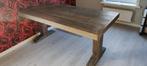Steigerhouten eettafel in grey wash, Huis en Inrichting, Ophalen, Gebruikt, 50 tot 100 cm, Warm