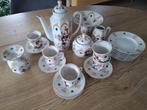 6 delig bridge koffieservies, Ophalen, Zo goed als nieuw, Overige stijlen, Porselein