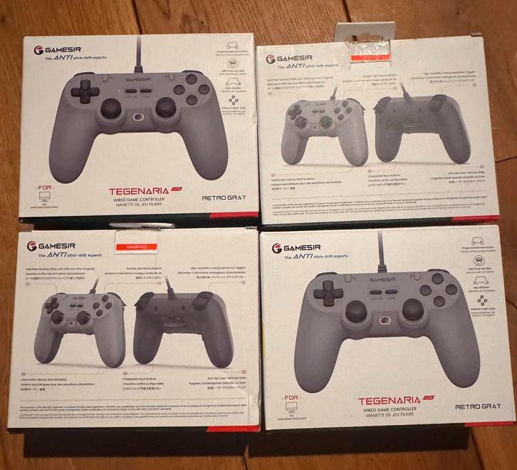 4x GameSir Tegenaria Lite Retro Gray Controller - Nieuw!!!, Spelcomputers en Games, Spelcomputers | Overige, Nieuw, Verzenden