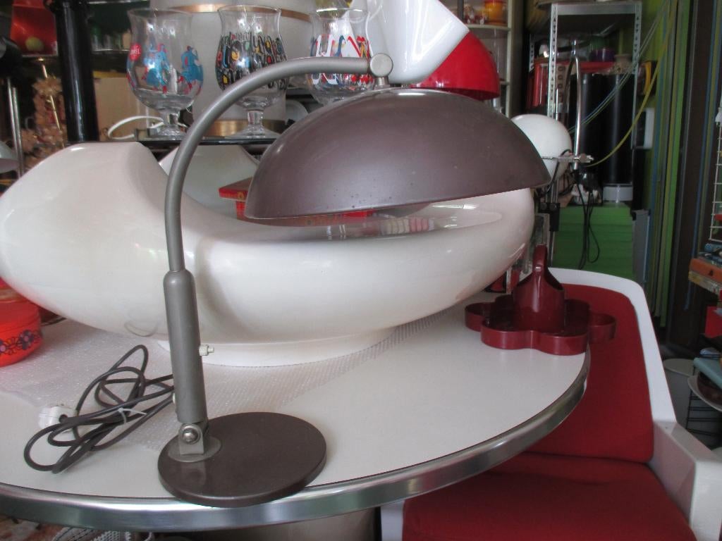 Hala 144 Busquet tafellamp vintage design jaren 50 retro, Gebruikt, Metaal, Minder dan 50 cm, Jaren 50 midcentury  design vintage retro 1950s