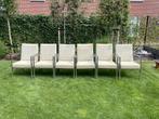 4 Seasons Outdoor Lado tuinstoel 6x, Tuin en Terras, Tuinstoelen, Ophalen, Gebruikt, Rvs, Stapelbaar