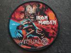 Iron Maiden zeer mooie Virtual XI circle limited patch 267, Verzamelen, Verzenden, Nieuw, Kleding