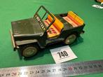 740- Vintage Blikken Leger Jeep MF 722 - 210 made in China, Antiek en Kunst, Ophalen of Verzenden