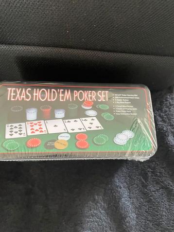 Gloednieuw in plastic: Blik "Texas Hold'em"  Poker Set beschikbaar voor biedingen