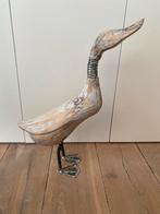 Decoratieve houten eend of gans 45 cm, Ophalen, Zo goed als nieuw, Dier