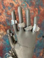 Ringen van zilveren lepels, Sieraden, Tassen en Uiterlijk, Antieke sieraden, Ophalen of Verzenden, Zilver, Ring