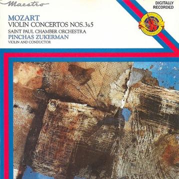 MOZART Violin concertos nos. 3 & 5 CD ZUKERMAN CBS beschikbaar voor biedingen