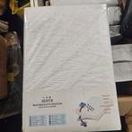 Molton waterdichte matrasbeschermer 200x200+30cm, Wit, Overige typen, Ophalen of Verzenden, Nieuw
