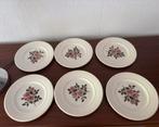 6x Wedgwood Briar Rose ontbijtbordjes te koop, Antiek en Kunst, Antiek | Servies compleet, Ophalen of Verzenden