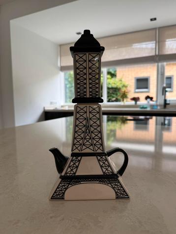 Unieke eiffeltoren theeset theepot high tea frankrijk beschikbaar voor biedingen