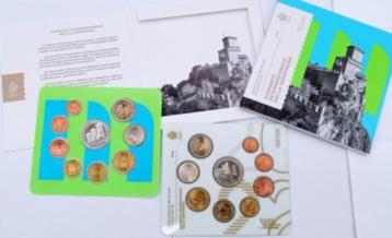 BU set San Marino 2022 Blister - 1 cent t/m 5 euro (Zilver) beschikbaar voor biedingen