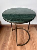 Bijzettafel, Huis en Inrichting, Tafels | Bijzettafels, 45 tot 60 cm, Minder dan 55 cm, Metaal of Aluminium, Rond