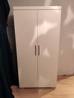 Witte Kledingkast met Deuren, Huis en Inrichting, Kasten | Kledingkasten, Ophalen, Kunststof, Gebruikt, Met hangruimte
