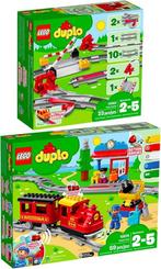 Lego Duplo Stoomtrein met een uitbreidingsset, Ophalen of Verzenden, Gebruikt, Complete set, Duplo