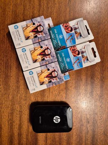 HP Sprocket Printer + 190x fotopapier beschikbaar voor biedingen