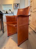 Tito Agnoli Korium stoelen 4 cognac leer, Ophalen, Gebruikt, Bruin, Leer