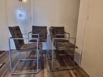 4 Arco design eetkamerstoelen, Ophalen of Verzenden