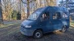 Sfeervol camperbusje te koop! camper kenteken bus benzine, Euro 2, 1998 cc, Jumper, Blauw