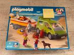 Playmobil gezinswagen met speedboot 4144, Ophalen of Verzenden, Zo goed als nieuw, Complete set