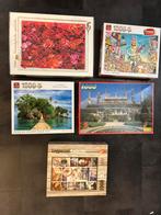 5 Puzzels met 1000 stukjes, Ophalen of Verzenden, 500 t/m 1500 stukjes, Zo goed als nieuw, Legpuzzel