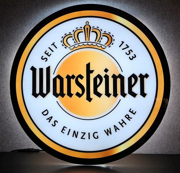 Mooie WARSTEINER LED reclame verlichting lamp lichtbak, Verzamelen, Biermerken, Nieuw, Reclamebord, Plaat of Schild, Overige merken