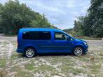 Volkswagen Caddy 1.6 TDI 75KW Maxi Combi 7P 2011 Blauw, Auto's, Stof, Zwart, 4 cilinders, 7 stoelen