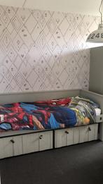 Stapelgoed “loft” bedbank 1 persoons incl matras, Gebruikt, Lattenbodem, 85 tot 100 cm, Ophalen