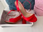 Rode open schoenen hakken sandalen maat 37,5, Kleding | Dames, Schoenen, Gedragen, Sandalen of Muiltjes, Ophalen of Verzenden