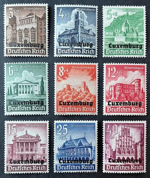 Duitse bezetting Luxemburg 1941 Winterhulporganisatie opdruk, Postzegels en Munten, Postzegels | Europa | Duitsland, Duitse Keizerrijk
