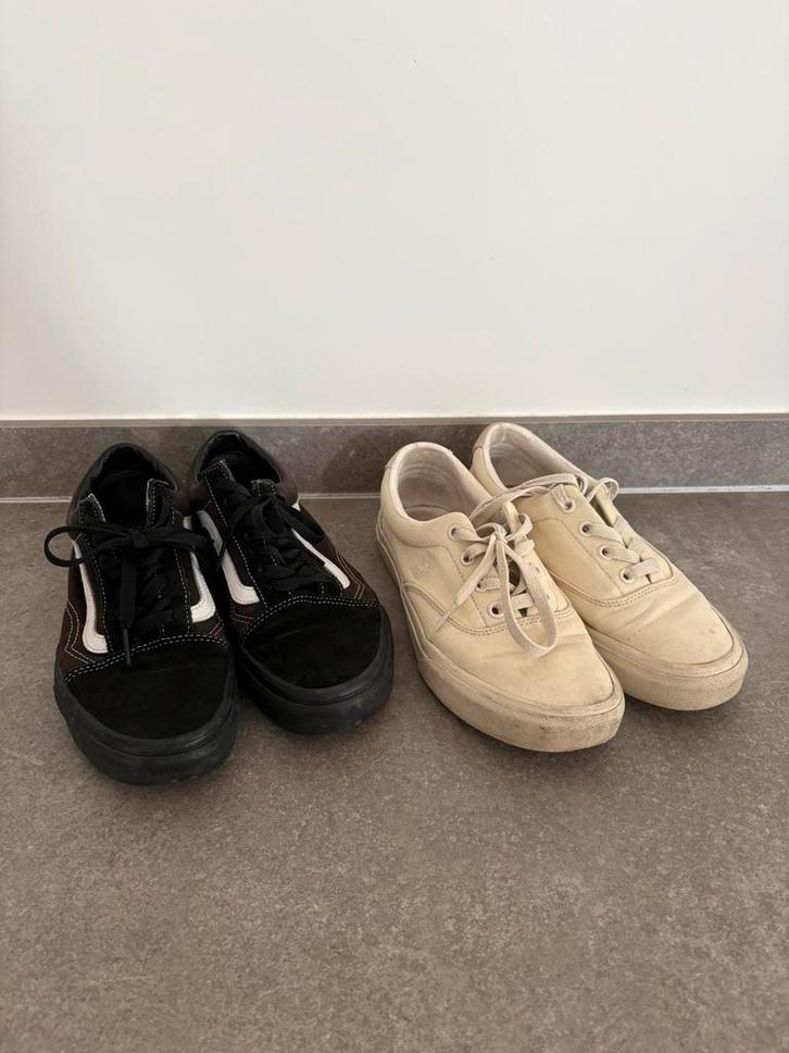 Twee paar gympen Vans en Polo maat 38 gedragen, Kleding | Dames, Schoenen, Gedragen, Sneakers of Gympen, Zwart, Ophalen of Verzenden