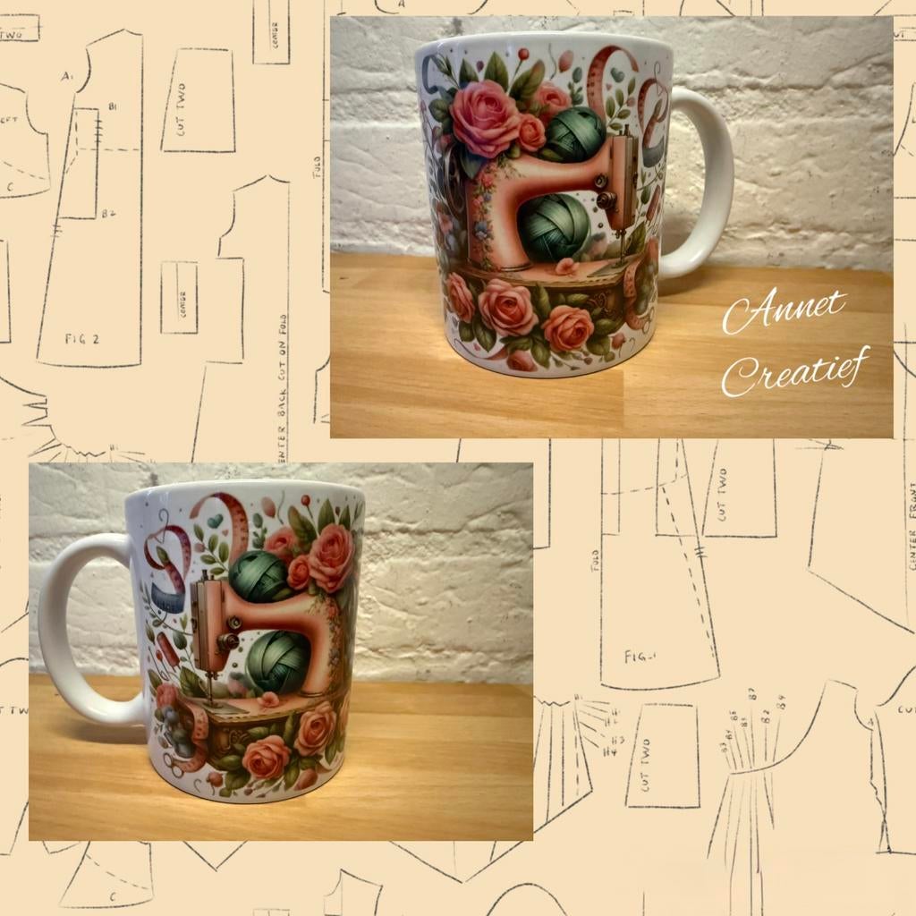 Mok voor een naaister. Naaimachine. Sewing, Ophalen of Verzenden, Nieuw, Toebehoren, Overige merken