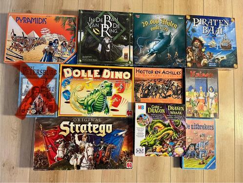 10 bordspellen met mooie artworks – Complete set!, Hobby en Vrije tijd, Gezelschapsspellen | Bordspellen, Zo goed als nieuw, Ophalen of Verzenden