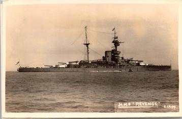 HMS Revenge | Postcard Royal Navy England beschikbaar voor biedingen