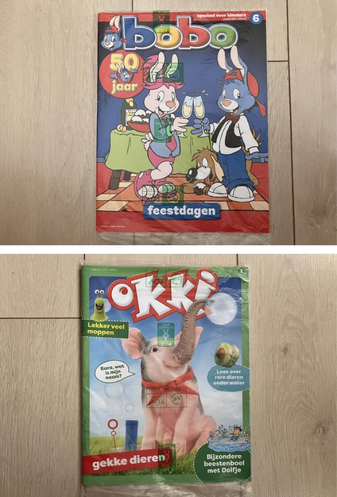 Tijdschrift Bobo Feestdagen en Okki Gekke Dieren, Verzamelen, Tijdschriften, Kranten en Knipsels, Tijdschrift, Nederland, 1980 tot heden