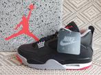 Nieuw nike air jordan 4 retro bred reimagined 42.5, Zwart, Nieuw, Ophalen of Verzenden, Sneakers of Gympen