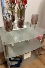 Glazen TV Meubel, Gebruikt, Glas, Minder dan 100 cm, 25 tot 50 cm