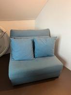 Ravenia Goossens 1,5 zitdeel bank❤️ fauteuil licht blauw, Ophalen, Zo goed als nieuw, 75 tot 100 cm, 50 tot 75 cm