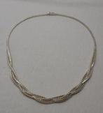 Zilveren prachtig vintage collier jaren 70 nr.693, Verzenden, Zo goed als nieuw, Zilver, Zilver