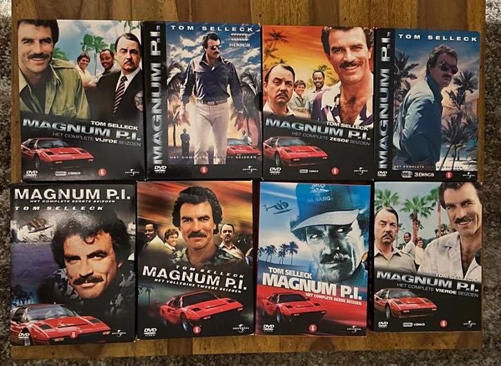 Magnum P.I. seizoen 1 t/m 8 DVD, Cd's en Dvd's, Dvd's | Tv en Series, Gebruikt, Actie en Avontuur, Boxset, Vanaf 12 jaar, Ophalen