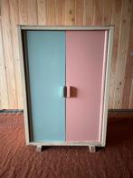 Vintage Poppen kledingkastje Poppen Garderobe Kast, Ophalen of Verzenden, Gebruikt, Overige typen