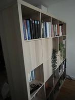 IKEA Kallax kast 25 vakken - licht eiken - z.g.a.n., Ophalen, Overige materialen, 150 tot 200 cm, Zo goed als nieuw