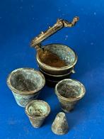 Bronzen apothekers, Ophalen of Verzenden, Brons