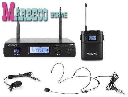 Draadloze Microfoon Digitaal UHF 16-Kanaals,Bodypack WM61B, Vonyx, Overige typen, Nieuw, Info@marbeco.nl