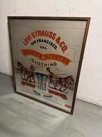 reclame spiegel LEVI`S, Ophalen, Zo goed als nieuw, Reclamebord