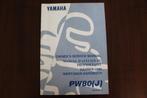 Yamaha PW80 1996 motorcycle owner's service manual PW 80, Ophalen of Verzenden, Yamaha
