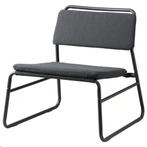 Fauteuil Ikea LINNEBÄCK donkergrijs, Huis en Inrichting, Fauteuils, Ophalen, Prachtige eenvoud en een casual stijl, Gebruikt, 75 tot 100 cm