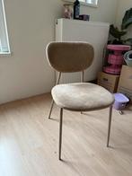 4 Beige Karwei Stoelen met Beige Poten, Huis en Inrichting, Stoelen, Bruin, Ophalen of Verzenden, Zo goed als nieuw, Vier