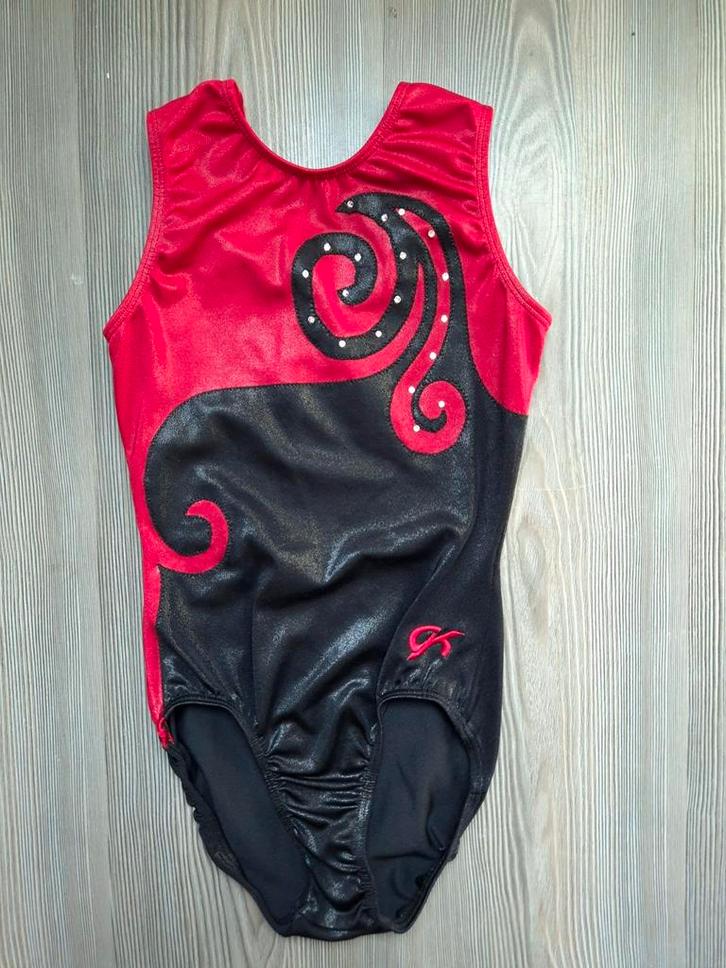 Turnpakje GK maat 134 140 146, Sport en Fitness, Turnen, Zo goed als nieuw, Turnpak(je), Kindermaat 122 t/m 140, Rood, Ophalen of Verzenden