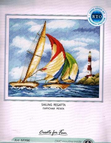 Cado rto borduurpakket, sailing regatta 396 beschikbaar voor biedingen